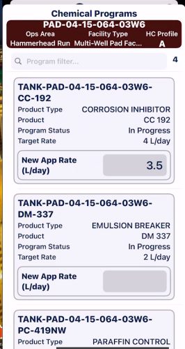 1G - GEN 2 - Chem Program 01 Screen