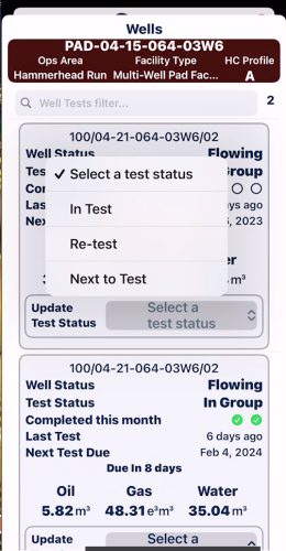 1G - GEN 2 - Well Test 02 Screen